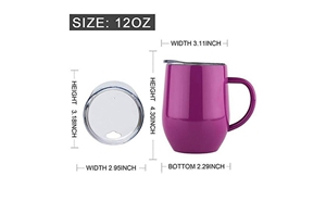 L095# 12oz vacuum mug