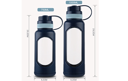 L029 Glass bottle+pc outer